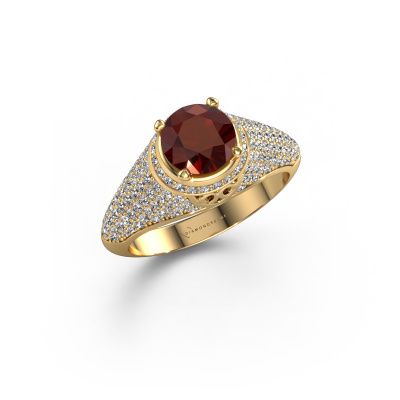 Ring Sharee 585 gold garnet 6.5 mm