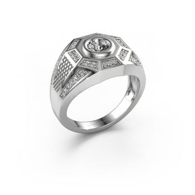 Men's ring Enzo 950 platinum zirconia 5 mm