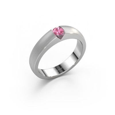Verlobungsring Theresia 950 Platin Pink Saphir 3.4 mm