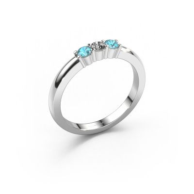 Ring Yasmin 3 950 platinum zirconia 3 mm