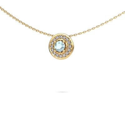 Necklace Dessie 585 gold aquamarine 4 mm