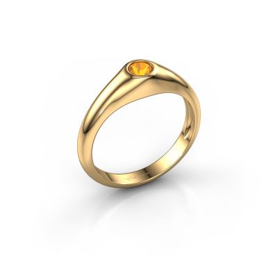 Pinky Ring Thorben 585 Gold Citrin 4 mm