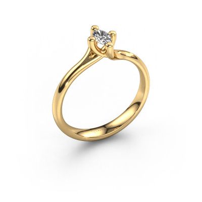 Verlobungsring Dewi Oval 585 Gold Diamant 0.23 crt