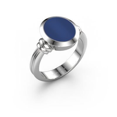 Siegelring Brenda 2 950 Platin Lapislazuli 12x10 mm