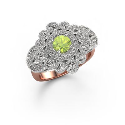 Ring Elia 585 rose gold peridot 5 mm