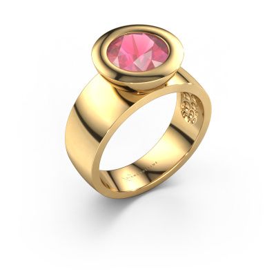 Ring Maxime 585 gold tourmaline pink 8 mm
