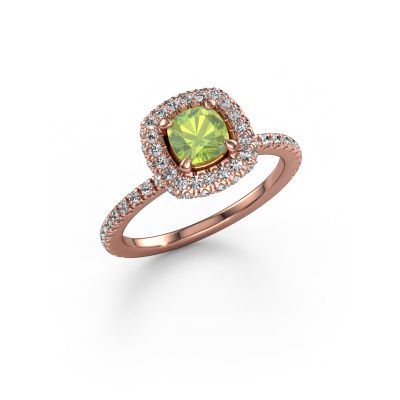 Engagement ring Talitha CUS 585 rose gold peridot 5 mm