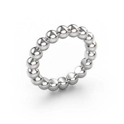 Stackable ring Dani 4mm 585 white gold