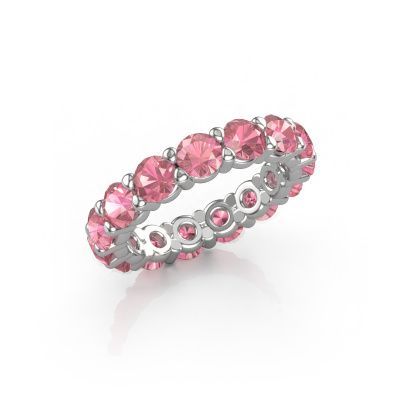 Ring Heddy rnd 4.2 585 white gold tourmaline pink 4.2 mm