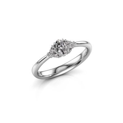 Engagement ring Aleida OVL 1 950 platinum diamond 0.43 crt