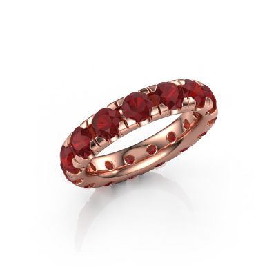 Stackable ring Jackie 4.2 585 rose gold ruby 4.2 mm