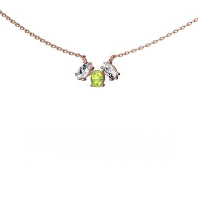 Necklace Rachal 585 rose gold peridot 4x3 mm