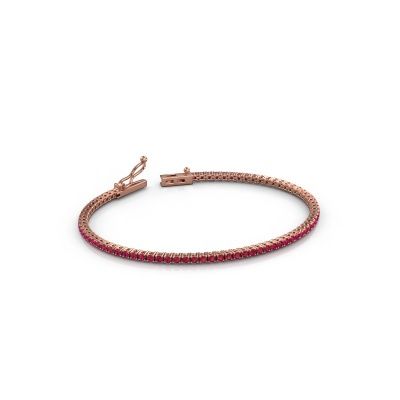 Tennisarmband Shirley 1.8 585 Roségold Rubin 1.8 mm