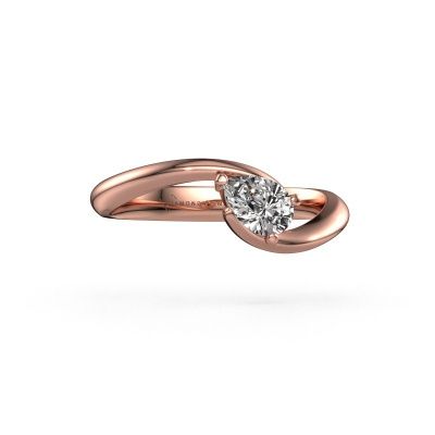 Engagement ring Aida PER 585 rose gold diamond 0.45 crt