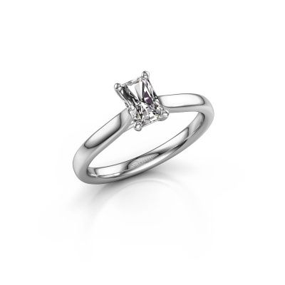 Verlovingsring Mignon rad 1 950 platina diamant 0.65 crt