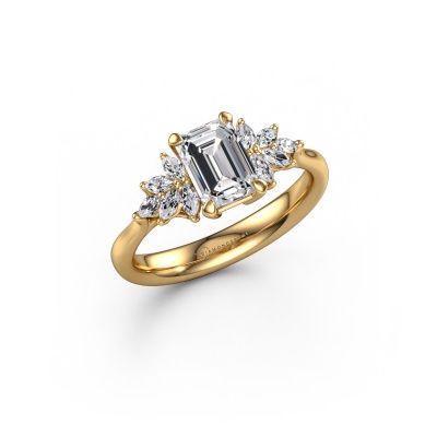 Engagement ring Fiona EME 585 gold lab grown diamond 1.40 crt