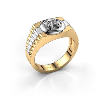Men's ring Edward 585 gold diamond 0.40 crt