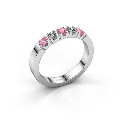 Ring Dana 5 950 platina roze saffier 3 mm