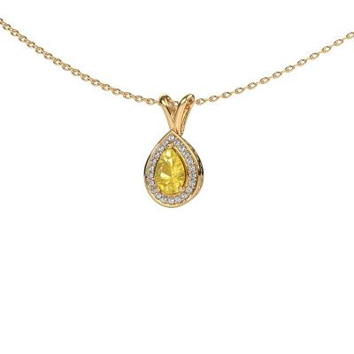Pendant Barbar 585 gold yellow sapphire 6x4 mm