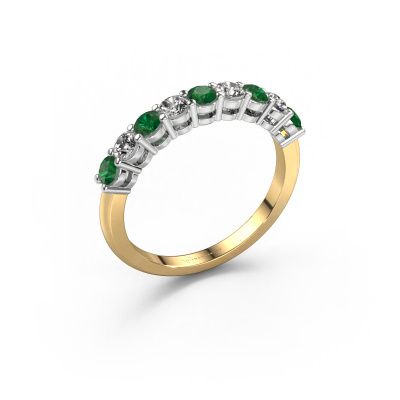 Ring Michelle 9 585 goud smaragd 2.7 mm
