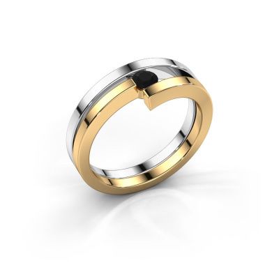 Ring Nikia 585 Weißgold Schwarz Diamant 0.18 crt