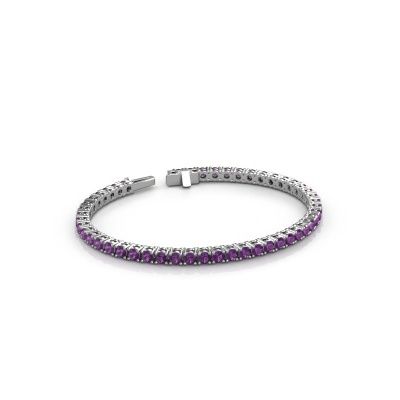 Tennisarmband Shirley 3.2 585 Weißgold Amethyst 3.2 mm