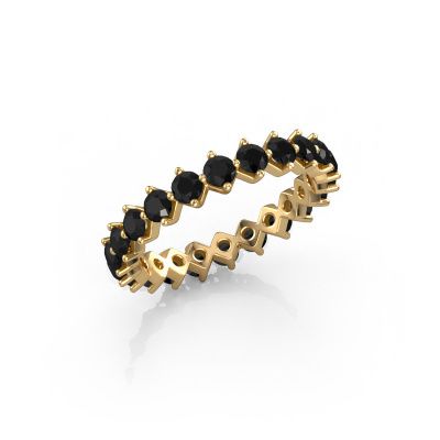 Vorsteckring Janie 2.7mm 585 Gold Schwarz Diamant 2.112 crt