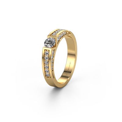 Wedding ring WH2098L 585 gold diamond ±0.16x0.12in