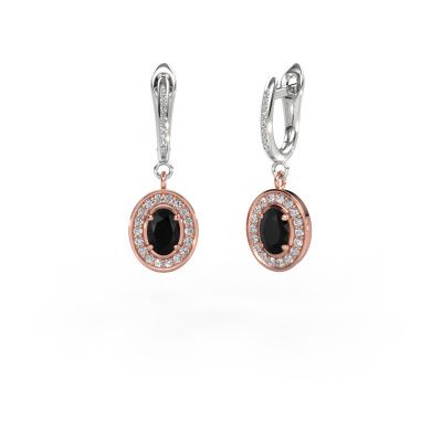 Pendants d'oreilles Layne 2 585 or rose diamant noir 2.49 crt