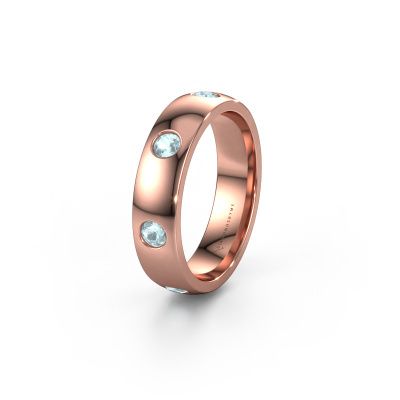 Ehering WH0105L25BP 585 Roségold Aquamarin 3 mm ±5x2 mm