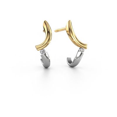 Earrings Tish 585 gold diamond 0.03 crt