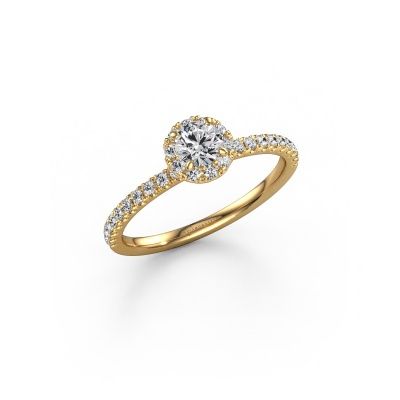 Engagement ring Miranda RND 585 gold lab grown diamond 0.640 crt