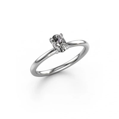 Engagement ring Crystal OVL 1 950 platinum diamond 0.40 crt