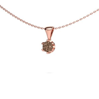 Necklace Fran 585 rose gold brown diamond 0.50 crt