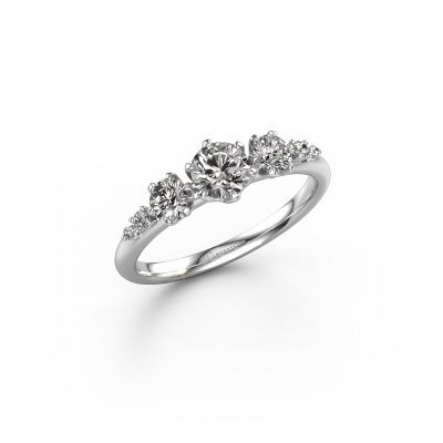 Bague de fiançailles Aniek RND 950 platine diamant 0.743 crt