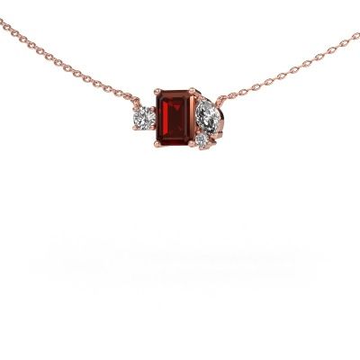 Pendant Frauke EME 585 rose gold garnet 7x5 mm