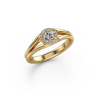 Verlobungsring Verla rnd 1 585 Gold Diamant 0.344 crt