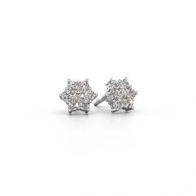Stud earrings Bonita 950 platinum diamond 0.77 crt