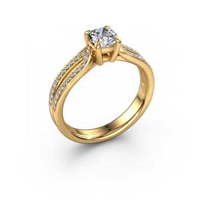 Engagement ring Antonia cus 2 585 gold lab grown diamond 0.930 crt