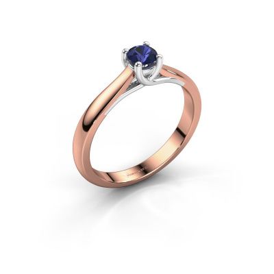 Engagement ring Mia 1 585 rose gold sapphire 4 mm