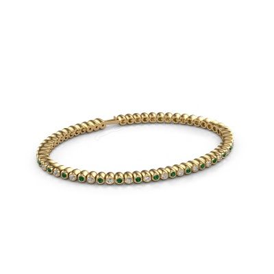 Tennis bracelet Bianca 2 mm 585 gold emerald 2 mm