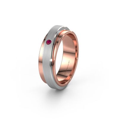 Bague de mariage WH2220L16D 585 or rose rhodolite ±6x2.2 mm