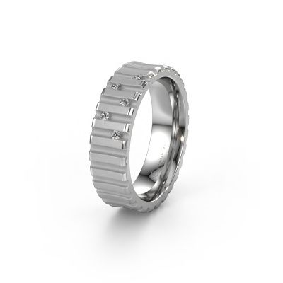 Trauring WH0131L46BM 950 Platin Diamant ±6x2 mm