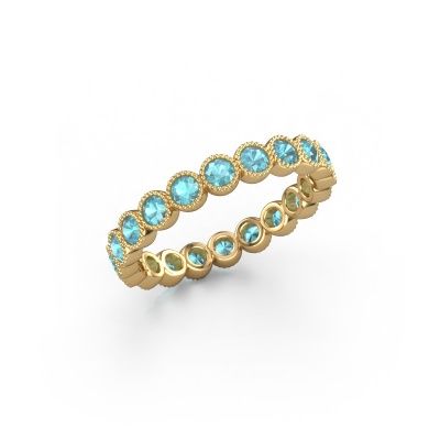 Ring Mariam 0.05 585 gold blue topaz 2.4 mm