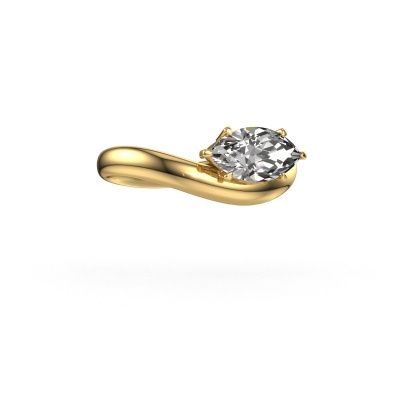 Engagement ring Floor MRQ 585 gold lab grown diamond 1.25 crt