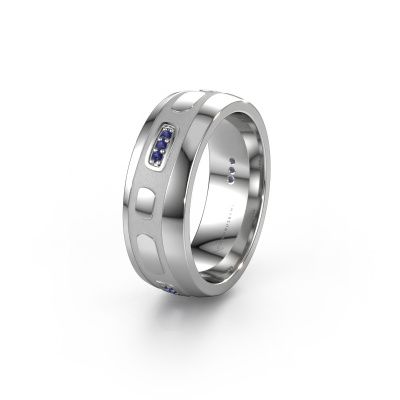 Wedding ring WH2002L 950 platinum sapphire ±0.28x0.08 in