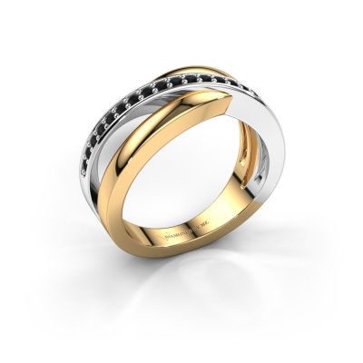 Ring Colette 585 goud zwarte diamant 0.24 crt