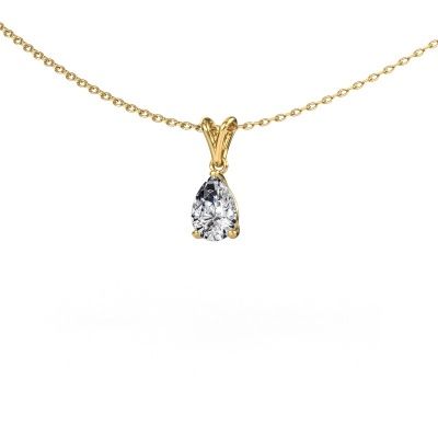 Pendant Sam PER 585 gold zirconia 7x5 mm