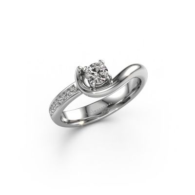 Engagement ring Ceylin 585 white gold lab-grown diamond 0.25 crt