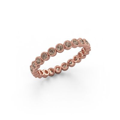 Ring Mariam 0.03 585 rose gold brown diamond 0.660 crt